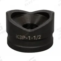 GREENLEE Knockout Punch: 10 ga Sheet Metal Capacity (Steel), 1 1/2 in Nominal Size, Round, K3P-1-1/2. Key specifications — attr63418: K3P-1-1/2; attr63421: GREENLEE; attr63425: No; attr63427: Manual-Hydraulic; attr63430: Copper.