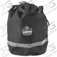 ERGODYNE Bucket Bag: 10 in W x 15 in H x 10 in L, Black, Polyester, 0 Pockets, Drawstring (MPN GB5130). Key specifications — attr1118525: ERGODYNE; attr1125037: Black; attr1125041: Polyester; attr1203718: No.