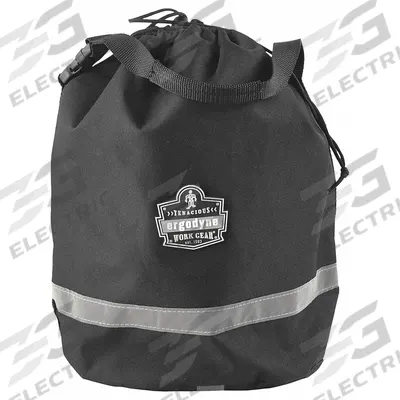 ERGODYNE Bucket Bag: 10 in W x 15 in H x 10 in L, Black, Polyester, 0 Pockets - Polyester Bucket Bags