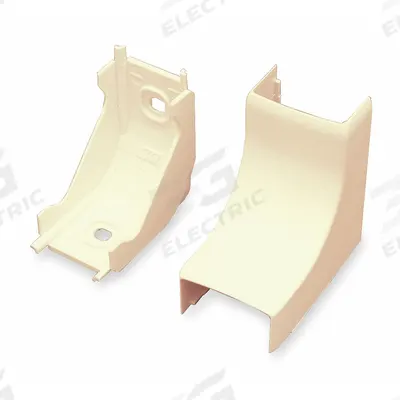 LEGRAND 90 Degrees Internal Elbow: PN03, 3/4 in Wd, 1/2 in Ht, Plastic - 90 Degree Elbows for Nonmetallic Single-Channel Raceways