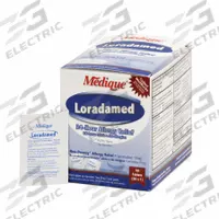MEDIQUE Sinus and Allergy Reliever: Loratadine, 50 Individual Doses, Unflavored, Tablet, 50 PK (MPN 20350). Key specifications — Format: Tablet; Strength: Regular Strength; Manufacturer Part Number: 20350; Brand: MEDIQUE; Purpose: Allergy Reliever; Unit Dose: 10 mg; Active Ingredient: Loratadine; Dose Package Type: Packets.