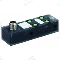 MURRELEKTRONIK Distribution Box: EXACT8, 4 Ports, 3 Pole M8 Female, 2 A Current Rating per Port (MPN 8000-84070-0000000). Key specifications — IP Rating: IP65; Features: Plastic Housing.