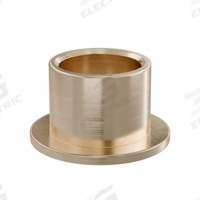 OILITE Flanged Sleeve Bearing: Bronze, SAE 841, 1/2 in Bore, 5/8 in OD, 1/2 in Lg - Lubricated General Purpose Metallic Flanged Sleeve Bearings