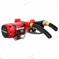 FILL-RITE Electric Drum Pump: 25 gpm Max. Flow Rate, 120 V AC, 1/3 hp HP, Pump with Hose & Nozzle (MPN NX25-120NF-AA). Key specifications — Brand: FILL-RITE; Rated Voltage: 120 V AC; Discharge Hose Size: 1-3/8" x 18'; Nozzle Type: Automatic.