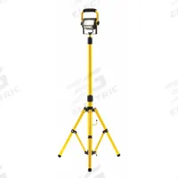 SOUTHWIRE Temporary Job Site Light: 1,500 lm Max Brightness, LED, 1, 1 Brightness Levels, 120V AC (MPN 411215). Key specifications — Frame Color: Black/Yellow; Lighting Technology: LED; Operating Voltage: 120V AC; Brand: SOUTHWIRE; No. of Brightness Levels: 1.
