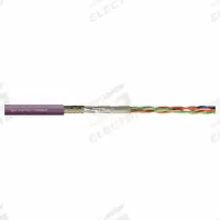 CHAINFLEX Bus Cable: (2) 14 AWG (2.5), PUR, Order by the Foot, ASI Bus, Yellow (MPN CF898-082). Key specifications — Bus System: ASI Bus; Conductor Grouping: (2) 14 AWG; Minimum Bend Radius Factor - Fixed: 8 x OD; Minimum Bend Radius Factor - Flexible: 12 x OD; Shielding: Shielded; Brand: CHAINFLEX.