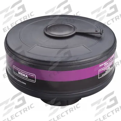 3M Gas Mask Canister: Black/Magenta Color, Threaded, NIOSH, 450-02-11R06 - 3M Replacement Cartridges