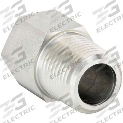 PARKER Metal Pipe Straight: Straight, Steel, 3/8 in x 1/4 in - Hydraulic Threaded Extreme-Pressure Pipe Fittings