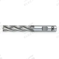 OSG Roughing End Mill: Cobalt, 6 Flute, Fine Pitch, 1-1/2" Mill Dia, 5" LOC, 7-1/2" OAL (MPN 4513900)