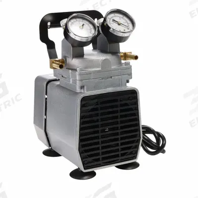 GAST Compressor/Vacuum Pump: 1/8 hp, 220/240V AC, 25.5 in Hg Max Vacuum - Diaphragm Combination Compressor & Vacuum Pumps
