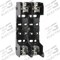 BUSSMANN Fuse Block: Open Block Design, 2 Pole, 600 V AC, Box Lug, Non-Indicating (MPN HM60030-2CR). Key specifications — attr233046: BUSSMANN.