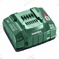METABO Battery Charger: Single-Port Charging, For 12-36V DC, 8 Ah Charged in 1-Hour, 110-120V AC (MPN 627380000). Key specifications — attr1255810: 12-36V DC; attr1255812: 110-120V AC.