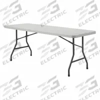 LORELL Folding Table: Rectangle Table Shape, Gray Tabletop, 30 in Dp, 72 in Wd, 29 1/4 in, Gray (MPN LLR12347). Key specifications — attr1035217: Gray; attr1035250: Gray; attr1035202: LORELL.