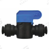 JOHN GUEST Manual Two-Way Ball Valve: 1/4 in, Polypropylene, Straight, Push x Push, 10 PK (MPN PPSV040808E). Key specifications — Brand: JOHN GUEST.