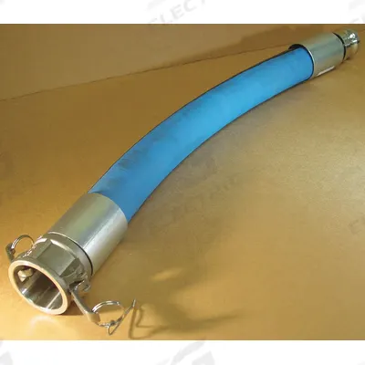 NOVAFLEX Water Suction and Discharge Hose: 2 in Hose Inside Dia., 200 psi, Blue - White Neoprene Water Suction & Discharge Hose Assemblies with EPDM Cover with Polyester Tire Cord & Wire Helix Reinforcement