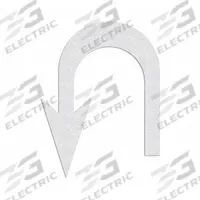RAE Preformed Thermoplastic Pavement Markings: U-Turn Arrow, White, 10 ft Lg, 7 5/8 ft Wd (MPN PR-TH-4754). Key specifications — Legend: U-Turn Arrow; Brand: RAE; Color: White; Adhesion Method: Hand Torch; Material: Thermoplastic.