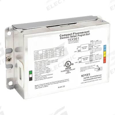 APPROVED VENDOR Ballast: 120 to 277V AC, 1/2 Lamps Supported - Programmed Rapid Start Electronic Fluorescent Ballasts