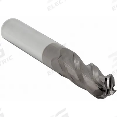 APPROVED VENDOR Ball End Mill: Carbide, TiCN Coated, 4 Flute, 5/16" Mill Dia, 1-1/8" LOC - General Purpose Carbide Ball End Mills