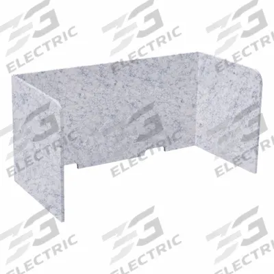 VERSARE Divider Panel: 24 in Overall Ht, 48 in Overall Wd, 24 in Overall Dp, Gray - Desktop Privacy Panels