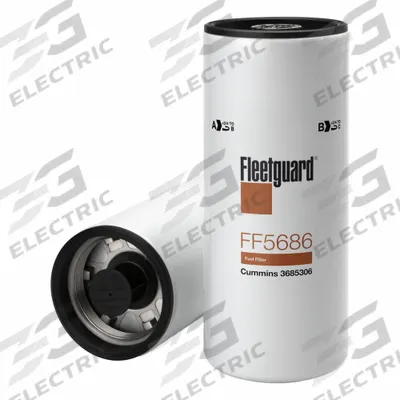 FLEETGUARD Automotive Fuel Filter: 15 3/16 in Overall Lg, 4 3/4 in Outside Dia, Diesel Fuel - Spin-On Fuel Filters