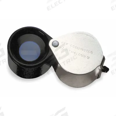 BAUSCH & LOMB Coddington Magnifier: 10X, 1 in/2.5 cm Focal Distance, 19.8 mm Lens Dia - Magnifiers