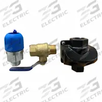 FASTPIPE Compression Fitting Adapter: 45° Dual Port Elbow with Shutoff, 1 in Pipe Size, FNPT x FNPT (MPN F2024V). Key specifications — Brand: FASTPIPE.