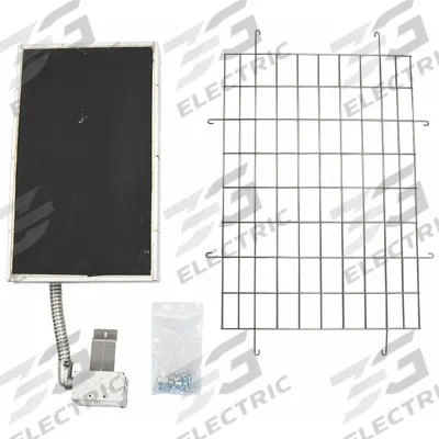 FOSTORIA Electric Infrared Heater Panel Emitter: 4,300 W Watt Output, 208V AC - Panel Emitters for Electric Infrared Heaters