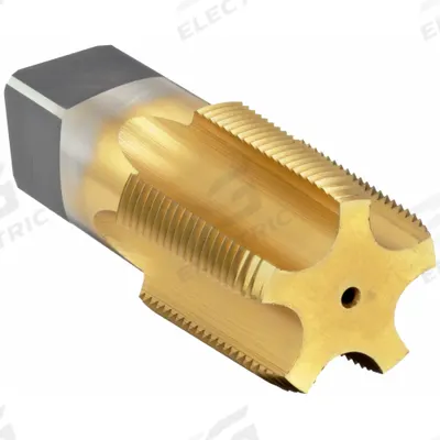 CHICAGO-LATROBE Pipe and Conduit Thread Tap: 1 1/4"-11.5 NPT, 5 Flute, Semi-Bottoming Chamfer (MPN 385680) - General Purpose Pipe Taps