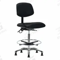 ESD Task Chair: Vinyl, Armless, Ht Range 26 1/4 in to 36 in, 18 1/2 in Seat Wd, 17 in Seat Dp, Black (MPN BR-ESD-VHBCH-CR-T1-A0-CF-EG-ESDBLK). Key specifications — Foot Support: Yes; Back Tilt Backward: 13.5°; Back Tilt Forward: 10.5°; Base Material: Aluminum; Brand: APPROVED VENDOR; Product Type: ESD Task Chair; ESD-Safe: ESD-Safe; Seat Tilt Backward: 3°.