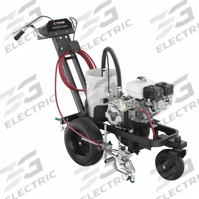 TITAN Striping Machine: Gas, 2 in Line Wd - Min, Pavement/Turf, Manual - Gas-Powered Airless Line Stripers