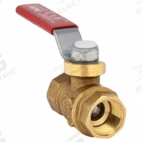 APPROVED VENDOR Manual Two-Way Ball Valve: 3/8 in, Brass, Straight, FIP x FIP, Full Port Ball Port (MPN 107-402NL). Key specifications — Brand: APPROVED VENDOR; Stem Material: Forged Brass; Handle: Lever.