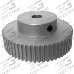 DAYTON Timing Pulley: Curvilinear, Fixed, For HTD Timing Belt Section, For 9 mm Belt Wd, 60 Teeth (MPN 60-3M09-6A4). Key specifications — Brand: DAYTON; Finish: Clear Anodized; For Belt Series: Powerhouse®.