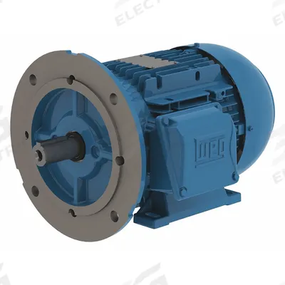 WEG Metric Motor: 1 1/2 hp, C-Face/Rigid Base Mount, 90S Frame Size - C-Face with Rigid Base 3-Phase IEC Metric General Purpose AC Motors