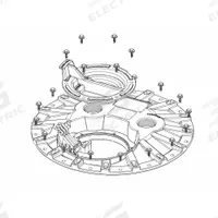 LIBERTY PUMPS Cover: Mfr Part # K001436, Includes Mounting Screws, 2 in Connection Thread Dia, NPT. Key specifications — Material: Polypropylene; Product Type: Cover; Includes: Mounting Screws; Manufacturer Part Number: K001436.