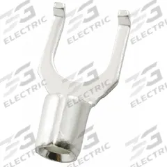 GRAINGER Fork Terminals: Bare, #6 Stud Size, 16 AWG – 14 AWG Wire Range, Flanged Fork, 600 V (MPN 24C870). Key specifications — attr1307963: 24C870; attr1307967: GRAINGER.