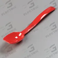 CARLISLE Serving Spoon: 9 in Overall Lg, 0.5 fl oz Capacity, Red, NSF Certified, Polycarbonate (MPN 446005). Key specifications — Material: Polycarbonate; Brand: CARLISLE; NSF Certified: Yes.
