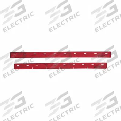 TENNANT Squeegee Set: Rubber, 11 in Overall Lg, 7 7/8 in Overall Wd, Red - Replacement Squeegee Blades for Floor Cleaning Machines