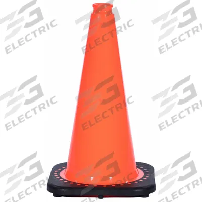 APPROVED VENDOR Traffic Cone: MUTCD/NCHRP-350, 18 in Cone Ht, Orange, Non-Reflective, PVC - Traffic Cones for Roadway Use