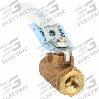 APOLLO Manual Two-Way Ball Valve: 3/8 in Size, Bronze, Straight, FNPT x FNPT - Bronze Ball Valves