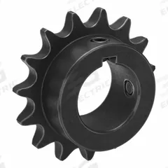 TSUBAKI Single Strand Sprocket: 40, For 1/2 in Chain Pitch, 1 1/8 in Bore Dia, 15 Teeth, Steel (MPN 40B15F-1B). Key specifications — Brand: TSUBAKI.