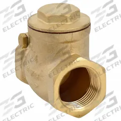 APPROVED VENDOR Swing Check Valve: Swing, Inline Valve Body, 3/4 in Pipe Size, FNPT x FNPT, Brass (MPN 6VDT4). Key specifications — Brand: APPROVED VENDOR.