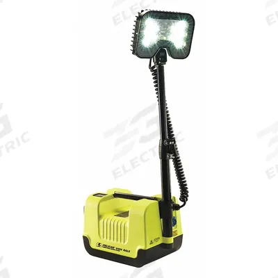 PELICAN Temporary Job Site Light: LED, 1,600 lm Max Brightness, 1 No. of Brightness Levels - Floor-Stand Remote Area Lights