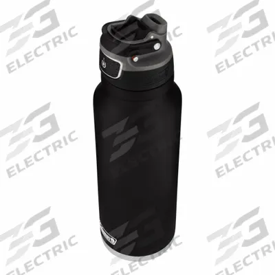 COLEMAN Water Bottle: 40 oz Capacity, Black, Stainless Steel, BPA-Free - Insulated Stainless Steel Water Bottles