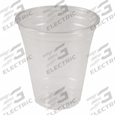 EMPRESS Disposable Hot/Cold Cup: 12 oz Capacity, Clear, Plastic, Unwrapped, Patternless - Plastic Cold Cups