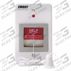 CREST HEALTHCARE SUPPLY Pullcord Station: 2 3/4 in Overall Wd, 24V DC, 9A3006C. Key specifications — Standards: FDA Listed; Manufacturer Part Number: 9A3006C; Color: White; Voltage: 24V DC; Brand: CREST HEALTHCARE SUPPLY; Call Station Type: Pullcord Station; Part Type: Station Replacements; Station Type: Pullcord Station.