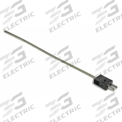 Dayton Thermocouple Probe: -346°F to 2,193°F /-210°C to 1,200°C, Type J, Rounded Tip - Thermocouples for Gas Applications