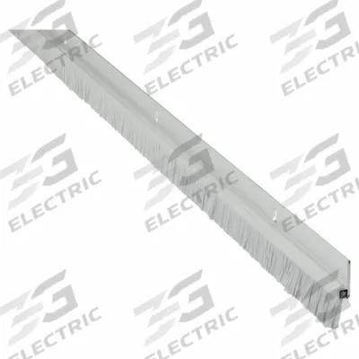 PEMKO Door Sweep: Brush Insert, Aluminum, 84 in Lg, 1/4 in Wd - Door Sweeps