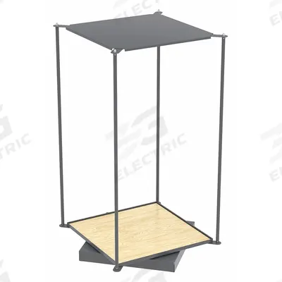AKRO-MILS Revolving Storage Bin: 60 in x 43 5/8 in, Flat Bottom - Revolving Base for Steel Bin Cabinets with Plastic Drawers