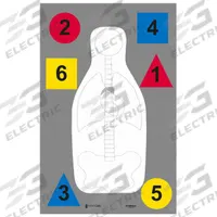 ACTION TARGET Shooting Range Targets: Paper, Silhouette Target, 35 in Ht, 23 in Wd, 100 PK (MPN DT-ANTQ-A-100). Key specifications — Color: Black; Target Style: Silhouette; Target Grouping: Government and Agency; Material: Paper; Brand: ACTION TARGET.