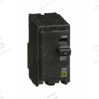 SQUARE D Miniature Circuit Breaker: 10 A, 120/240V AC, Single Phase, 10kA at 120/240V AC, 2 Poles (MPN QO210). Key specifications — Phase: Single; Amps: 10 A; AC Voltage Rating: 120/240V AC; Max. AIR Rating: 10kA at 120/240V AC; For Use With: QO Load Centers and NQ Panelboards; Brand: SQUARE D.